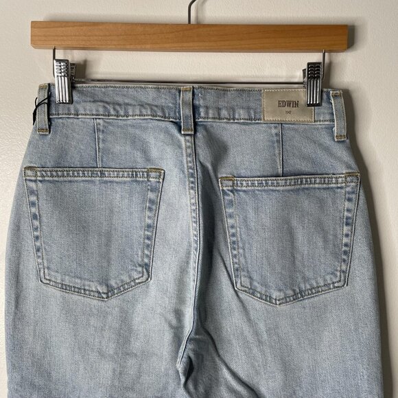 Edwin Jeans Womens 26 Light Wash Marli Straight USA Stretch Denim EW2101DTR - Picture 6 of 14